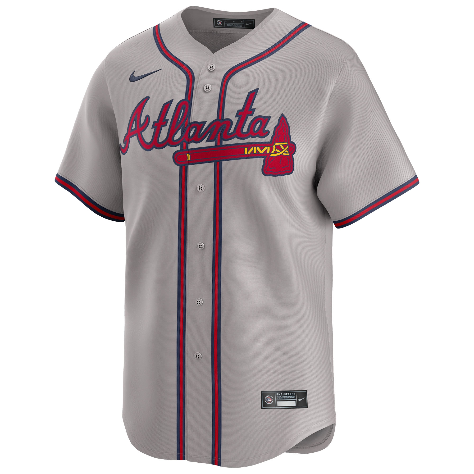 Atlanta Braves Nike Limited MLB Baseball Jersey Road Gray