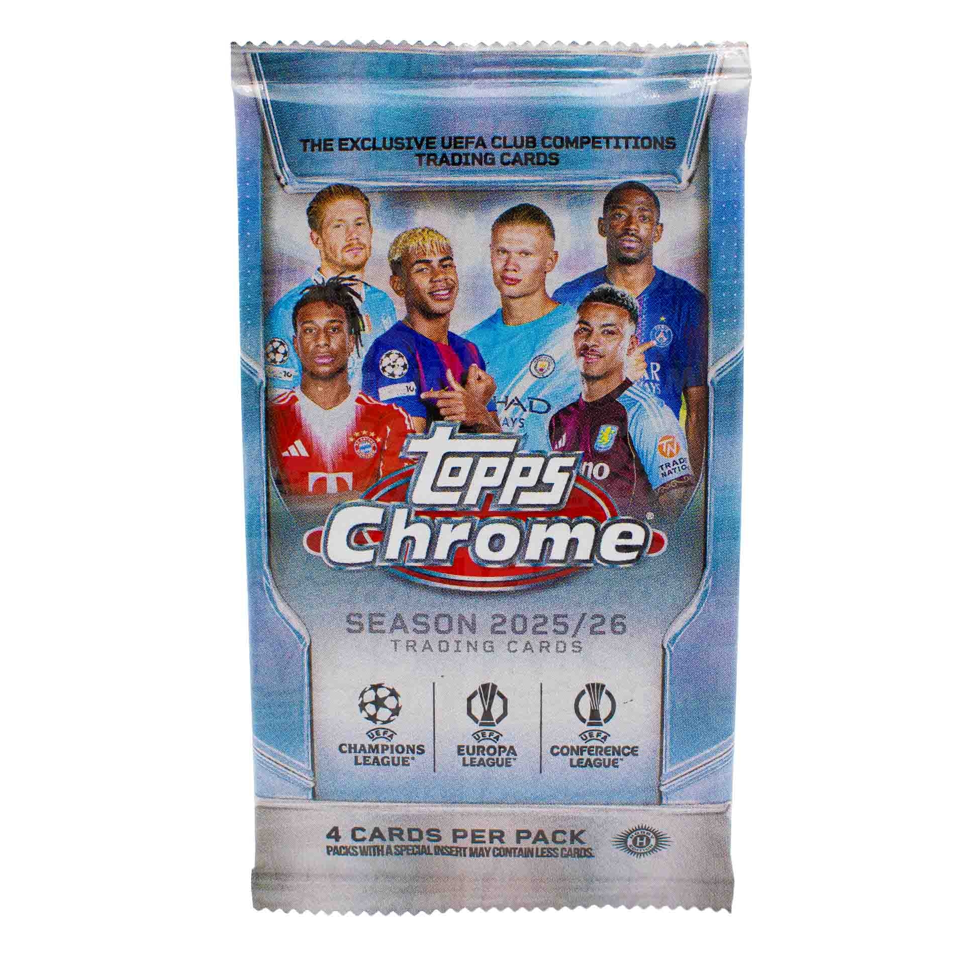 2025/26 Topps Chrome UEFA Club Competitions Football Hobby Pack