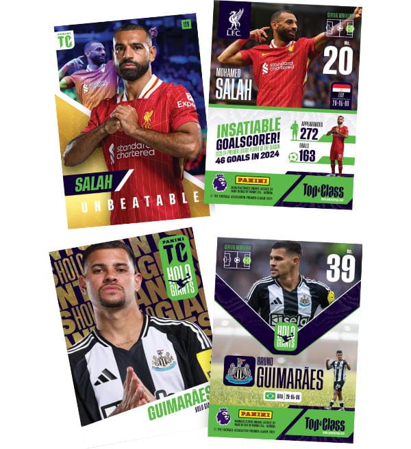 Panini Premier League Top Class 2025 Trading Cards - Starter Pack + Box With 24 Booster Packs