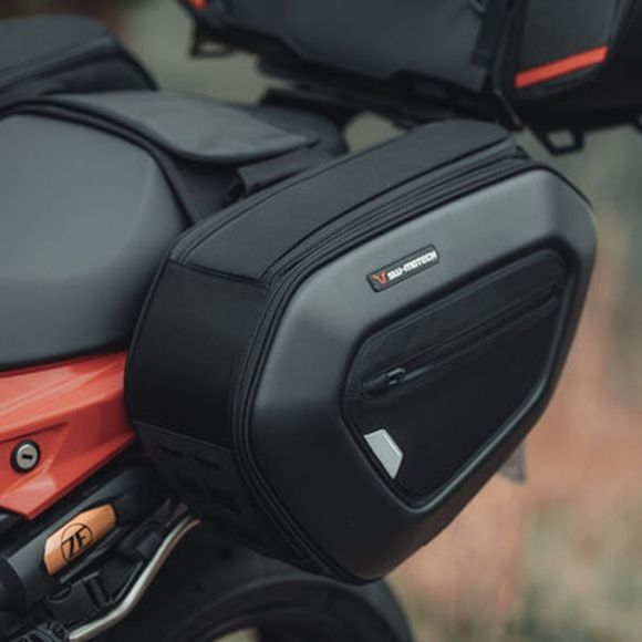 SW-MOTECH PRO BLAZE saddlebags (2 x 20 liters) WITH RACK - BlackRef: bc.hta.01.740.30100