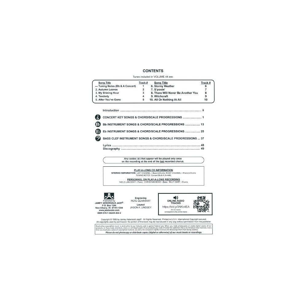 Jamey Aebersold Autumn Leaves – Thomann Ireland
