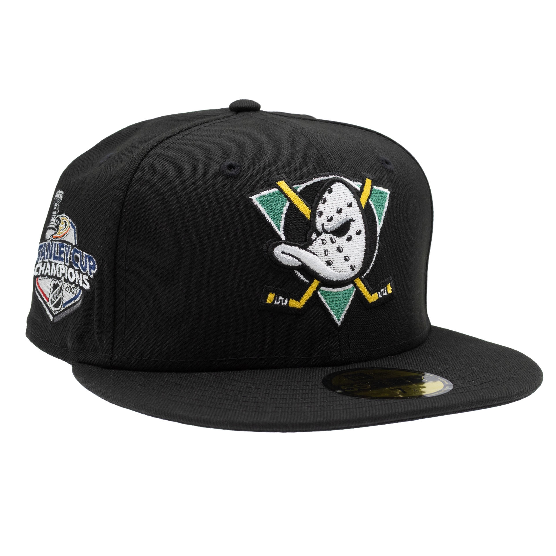 Anaheim Ducks 2007 Stanley Cup Champs 59FIFTY Fitted NHL Cap Black
