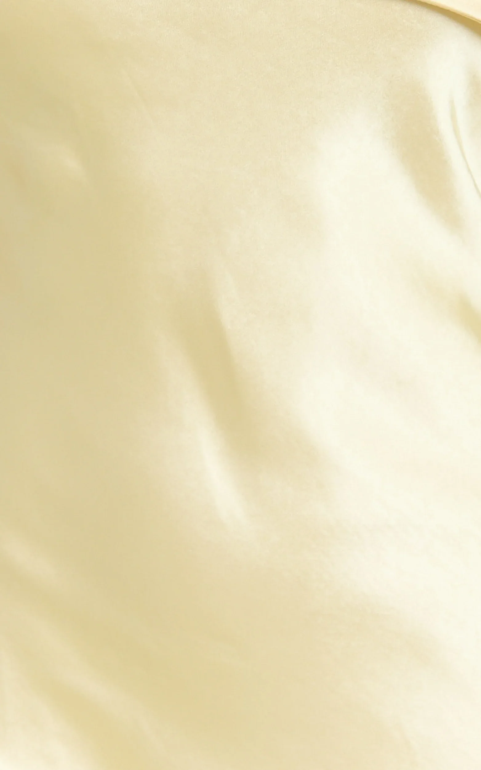 Calix Midi Dress - One Shoulder Slip Dress in Butter