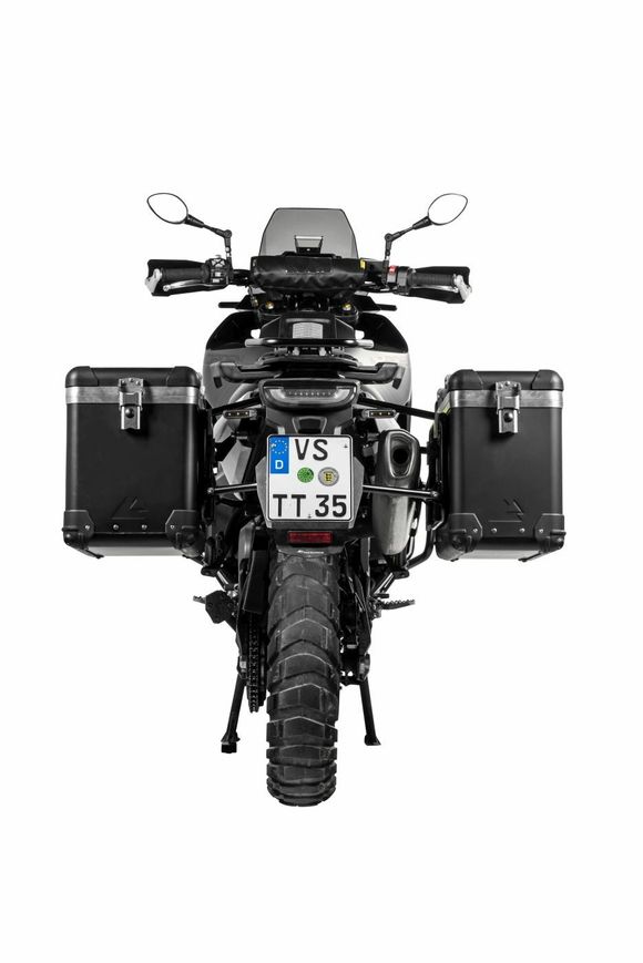 Touratech ZEGA Pro 38/45 suitcase - Black support included - AluminumRef: Trt01148A / 01-414-5785-0