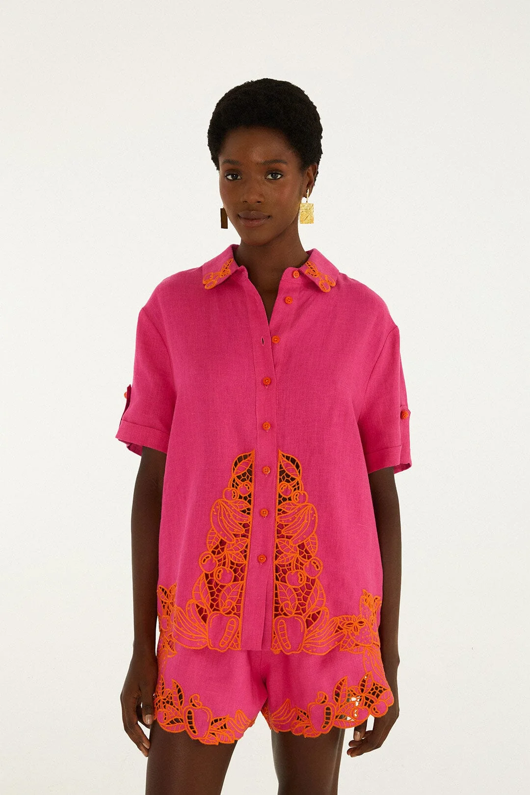 Pink Fruit Richelieu Artisanal Shirt