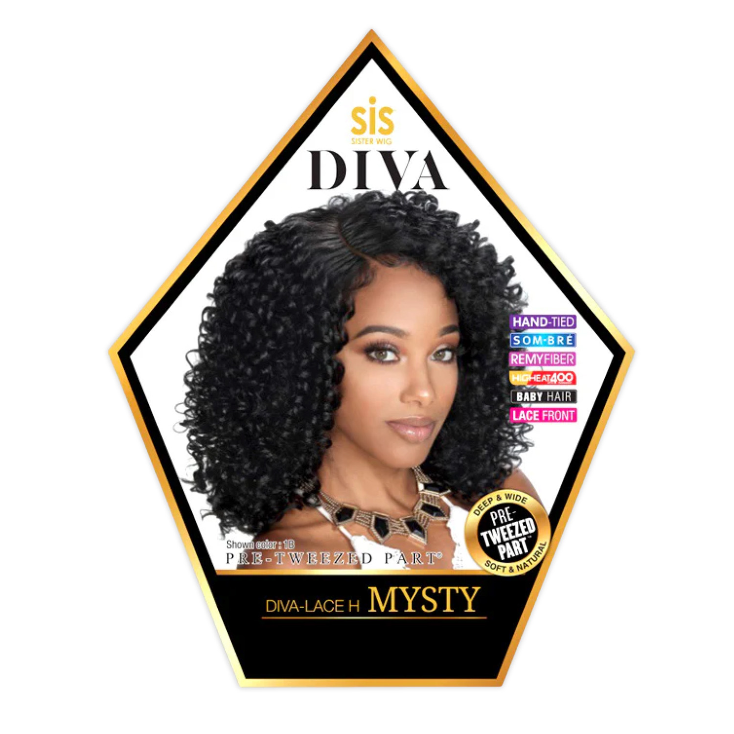 Zury Sis HD Lace Front Wig Hand-Tied Part Diva Lace H Mysty