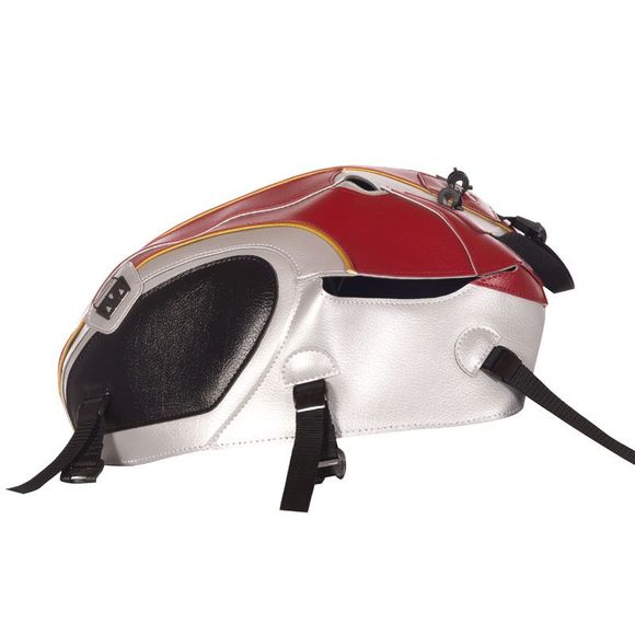 Bagster tank cover SILVER/DARK RED DECO/GOLD EDGINGRef: 1716C