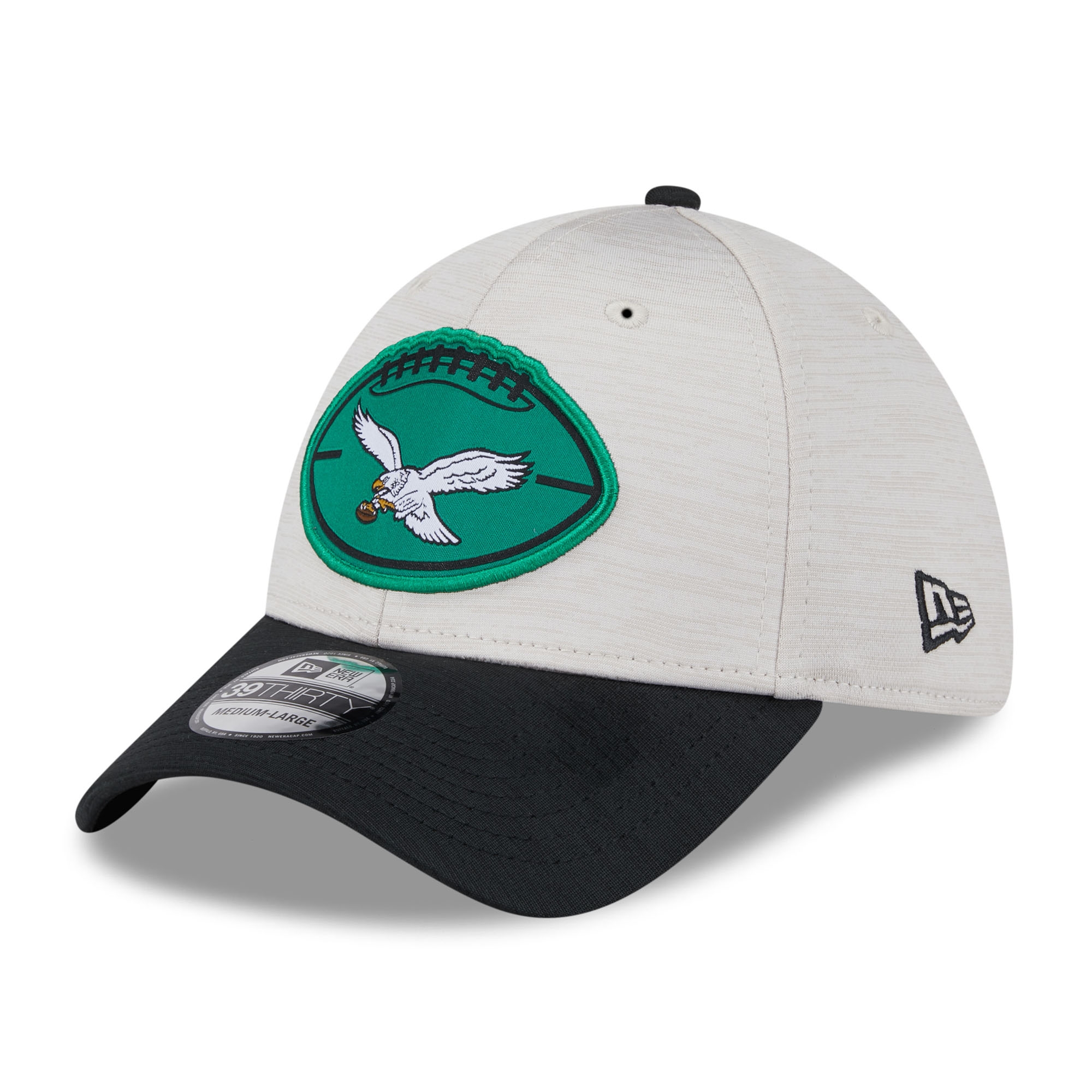 Philadelphia Eagles Historic 2024 NFL Sideline New Era 39THIRTY Flex Cap