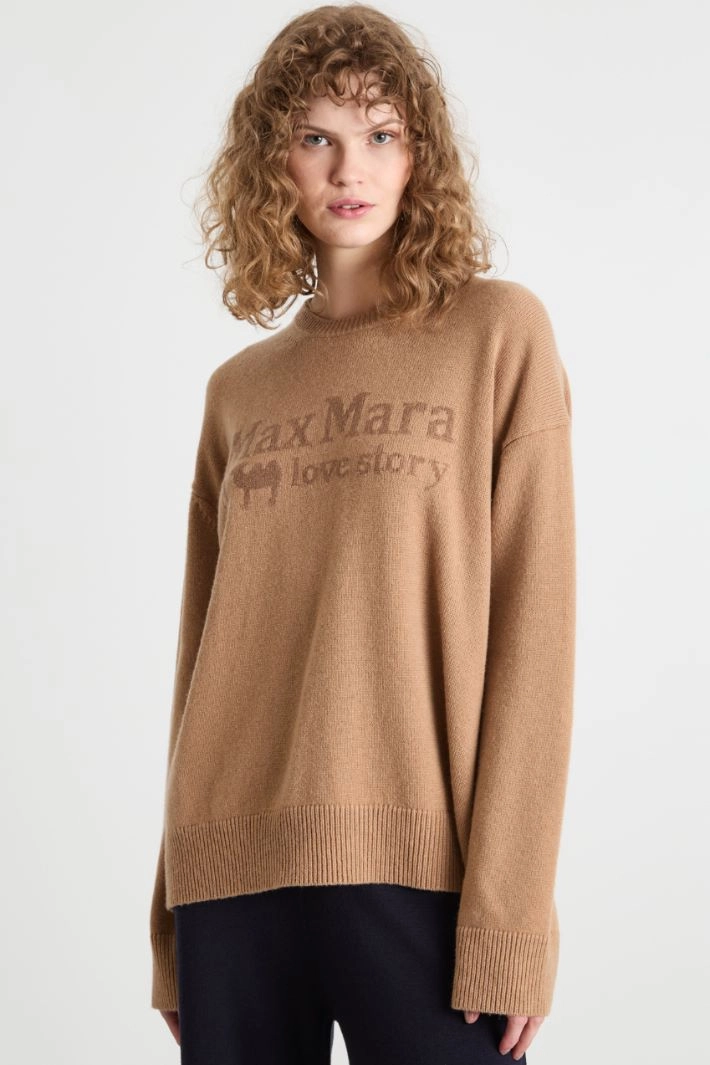 Crew neck jumper - CAMEL