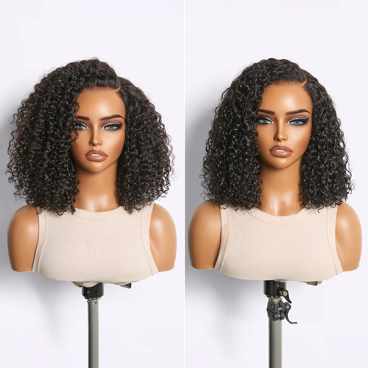 180% Density Kinky Curly PartingMax Glueless 7x6 Closure HD Lace Wig Pre-Cut Lace Flexi-Fit Drawstring Cap