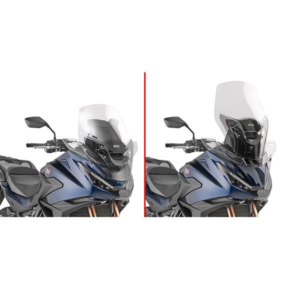High protection Givi bubble (+11 cm) - colorlessRef: Gi2551 / D1214St