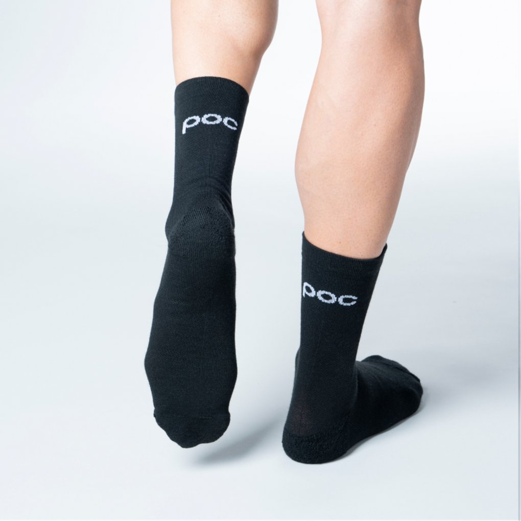 POC Cadence Road Thermal Socks - 1002 Uranium Black