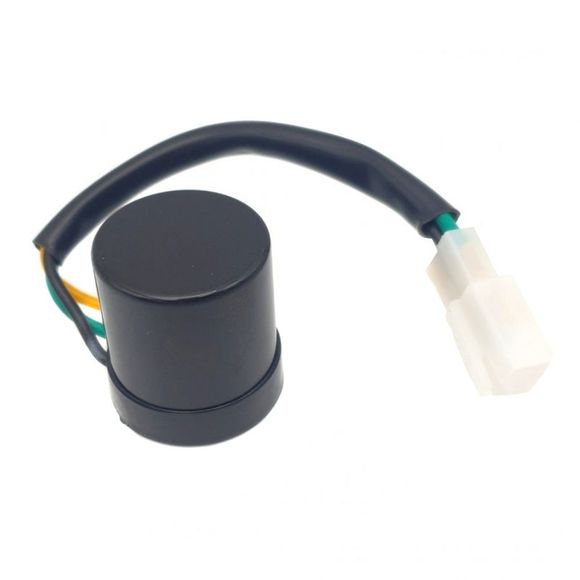 Centrale de clignotants Brazoline AUTO-REGULEE 3 Broches Ampoule et Led (HONDA, YAMAHA, SUZUKI, KAWASAKI, etc) Universel - NoirRef : BRZ0116 / 5106ADAT