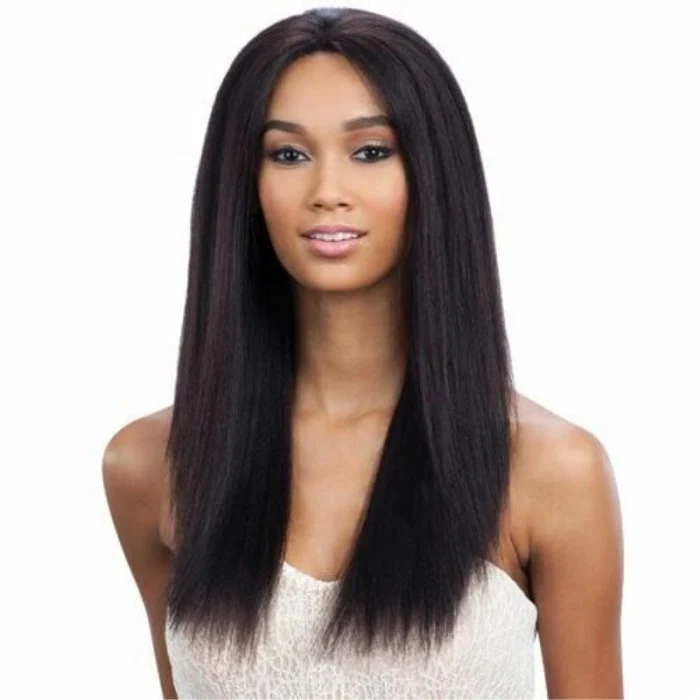 Saga 100% Remy Human Hair Lace Front Wig - YAKY CAP STRAIGHT 18/20