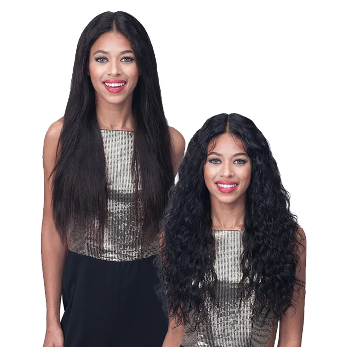 Bobbi Boss 100% Unprocessed Remy HD Lace Bundle Hair Wig -WET & WAVY 24