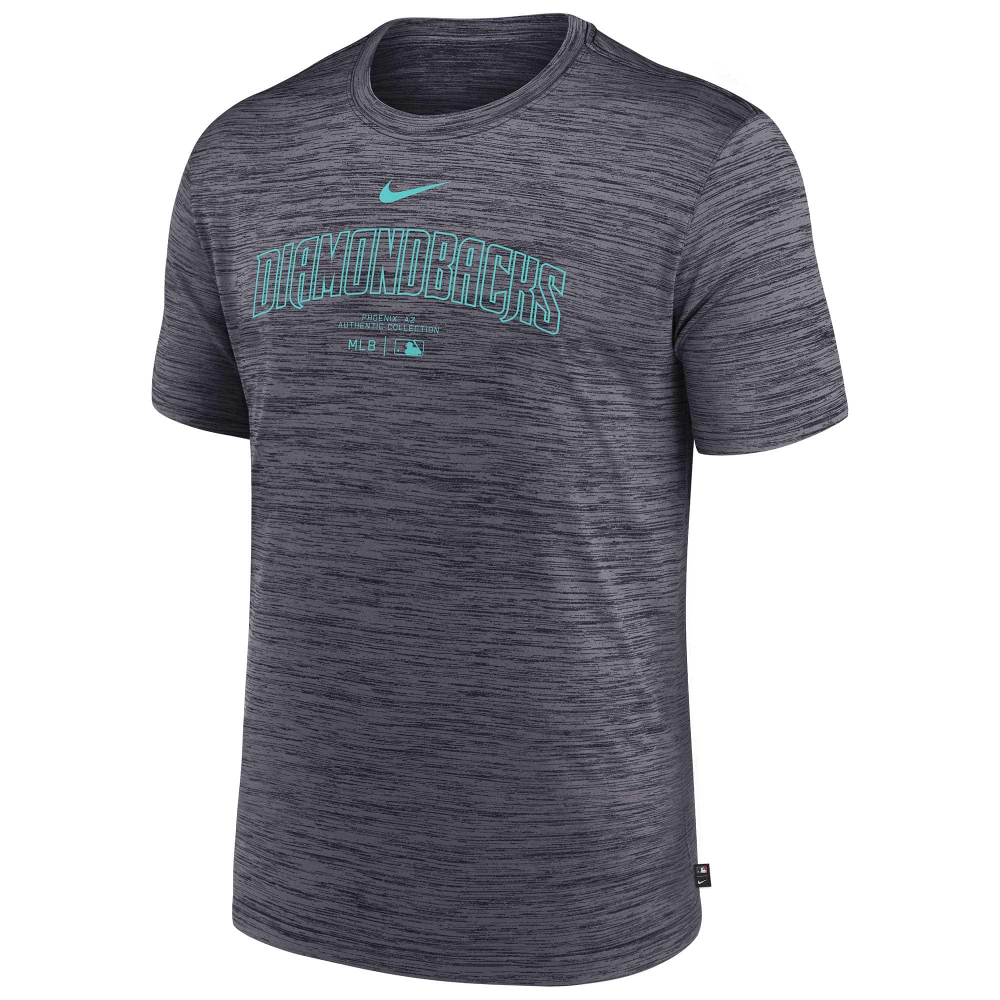 Arizona Diamondbacks 2024 MLB Authentic Practice Nike Velocity T-Shirt Gray