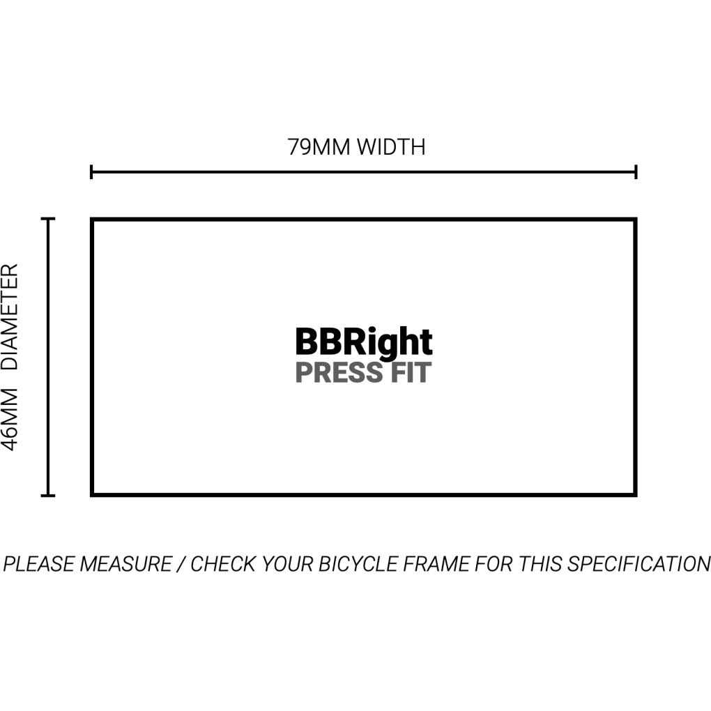 Praxis Works M30-Thru Road Bottom Bracket - BBRight-79-M30-Thru