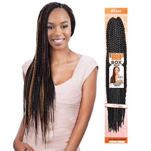 ModelModel Synthetic Hair Crochet Braids Glance Box Braids Medium