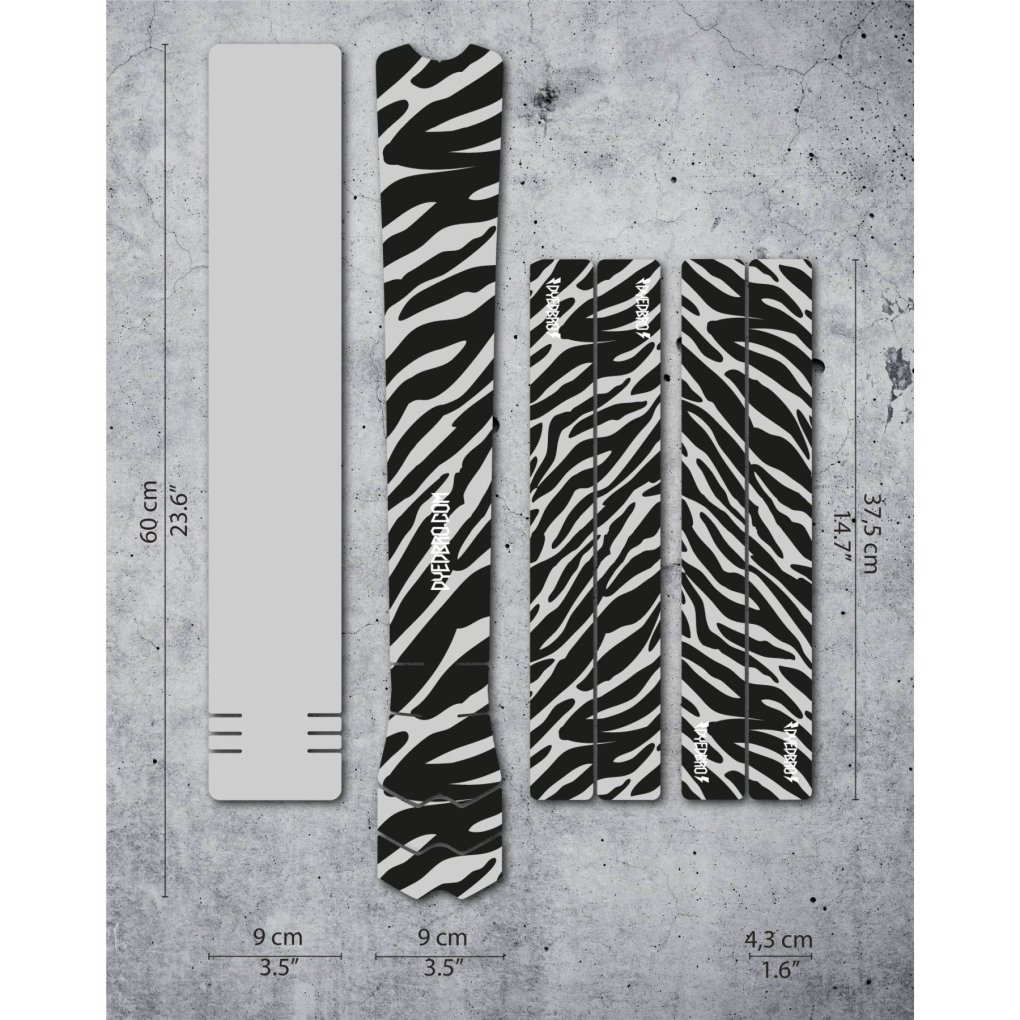 DYEDBRO Frame Protection Kit Zebra - black matt
