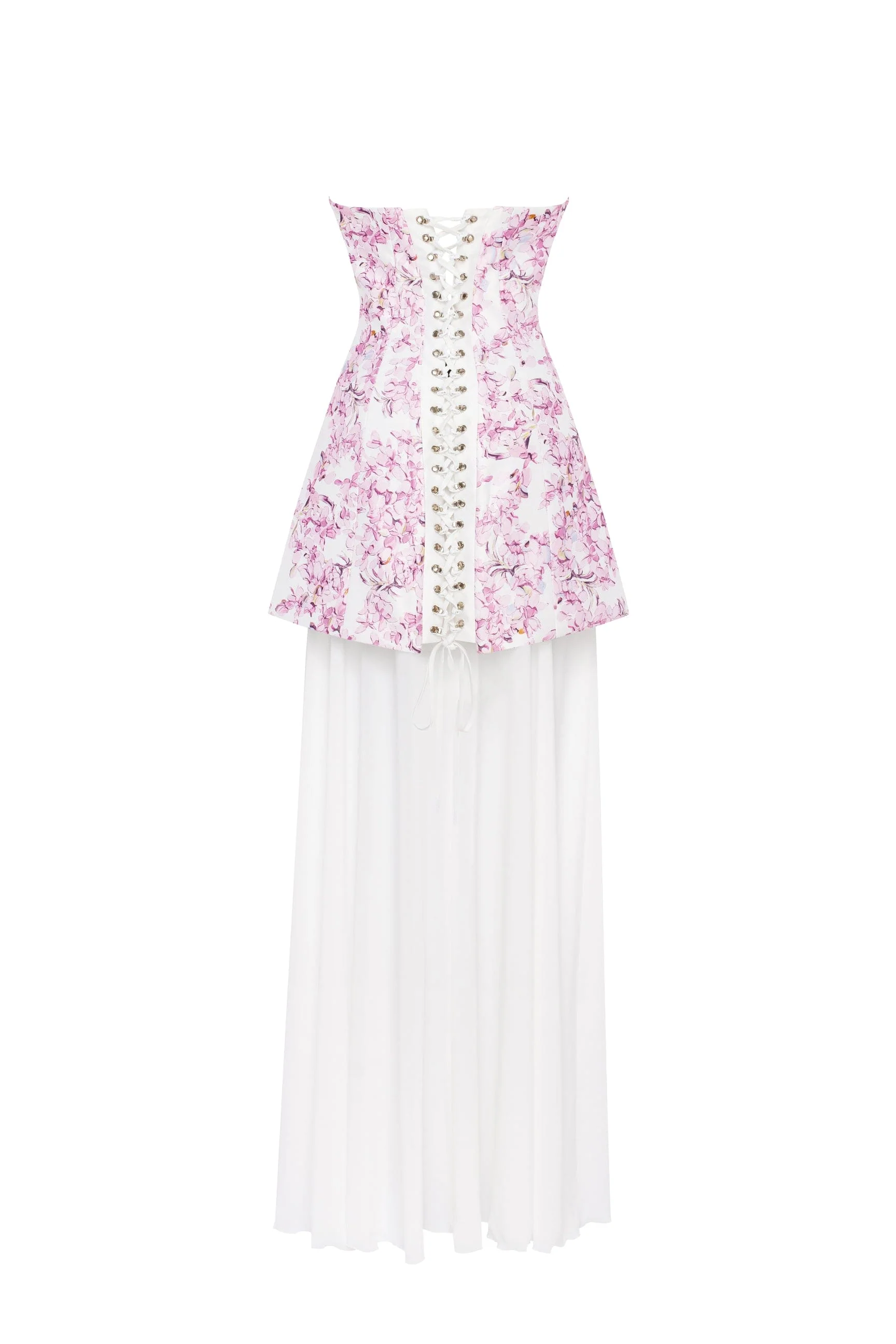 2-in-1 pink sakura mini with a detachable underskirt