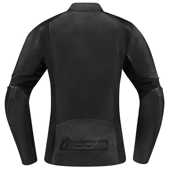 Icon Overlord Leather - Black Motorcycle JacketRef: IC0704