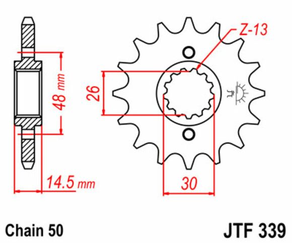 JT. Standard steel 339 - 530Ref: Jtc01391A / 1077359003