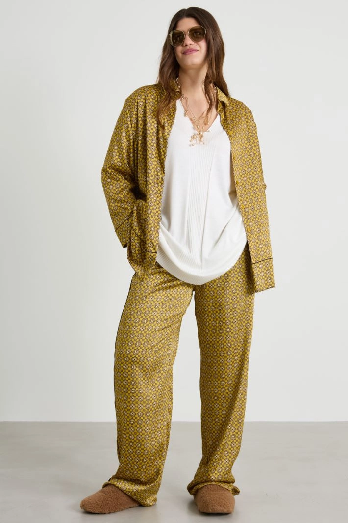 Viscose yarn sweater - CREAM