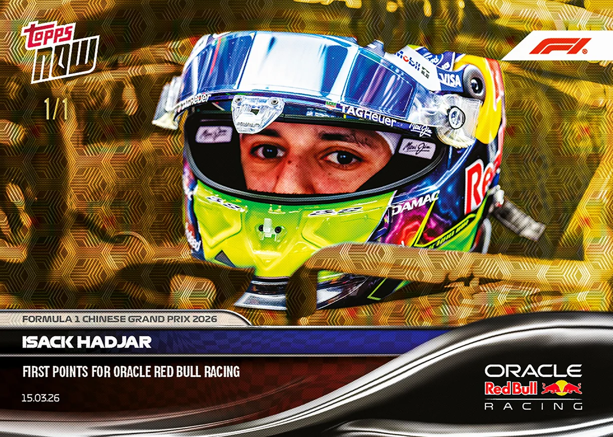 Isack Hadjar - 2026 Formula 1® Topps NOW® - Card 20 - PR: 1275