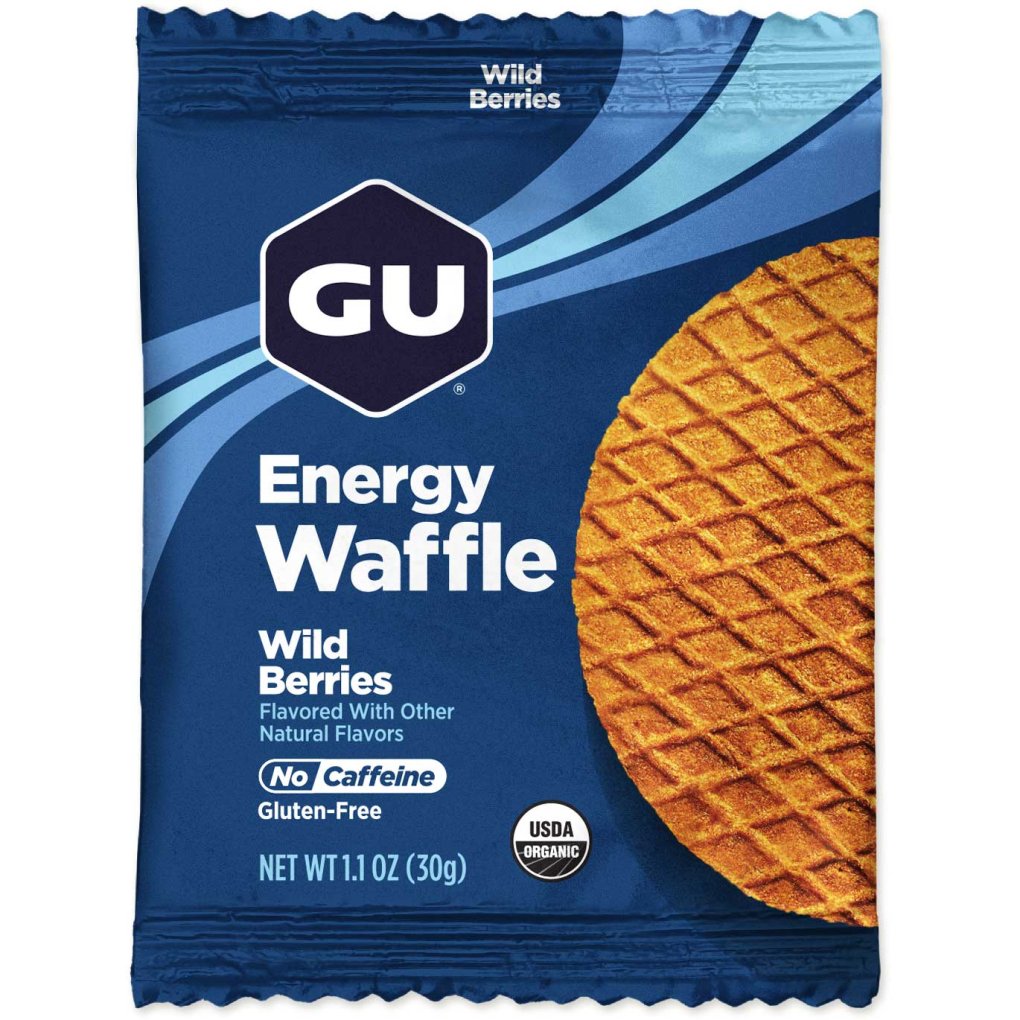 GU Energy Waffles - Carbohydrate Syrup Waffle - Test Package - 6x30g