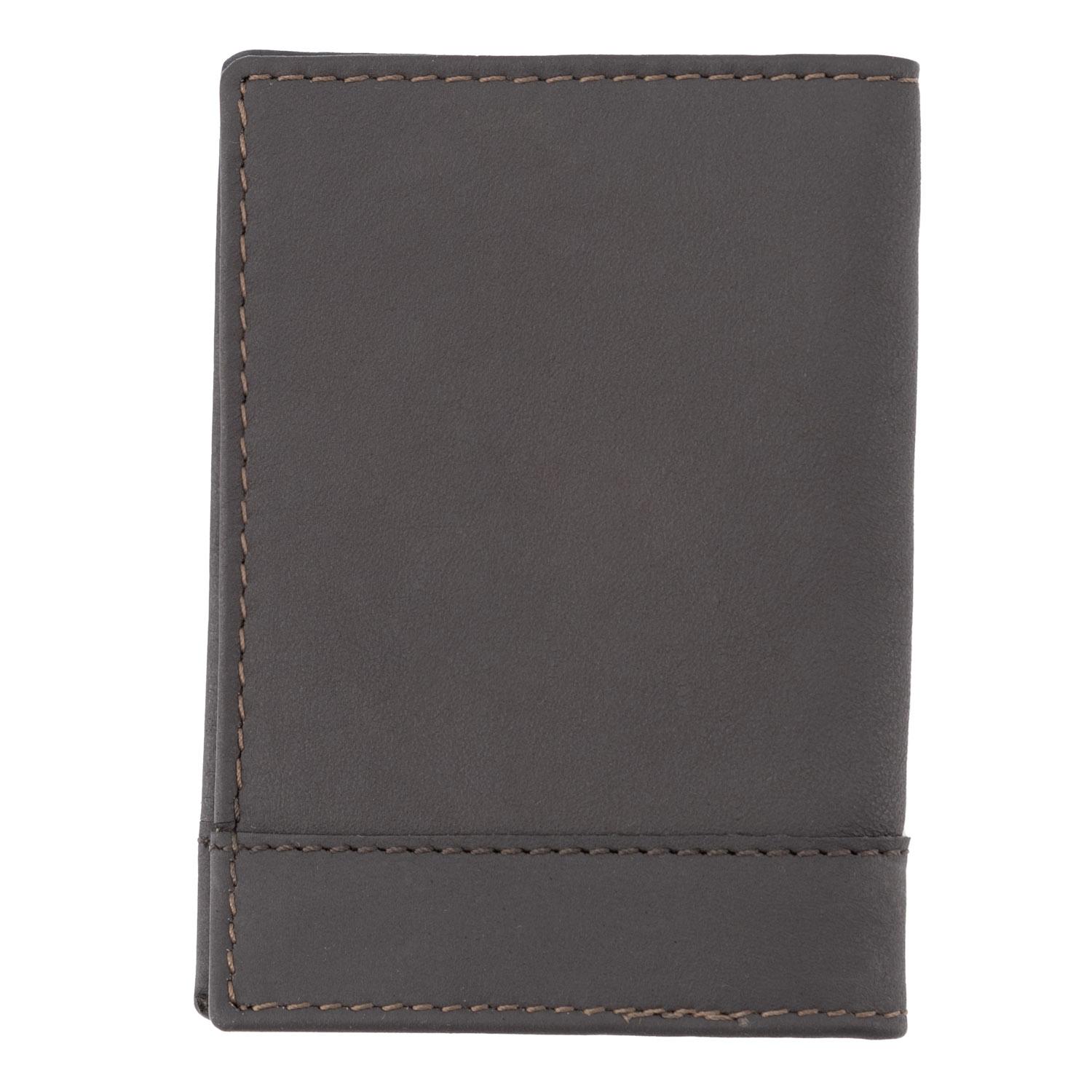 Dark Brown Leather Card Cover Real Madrid