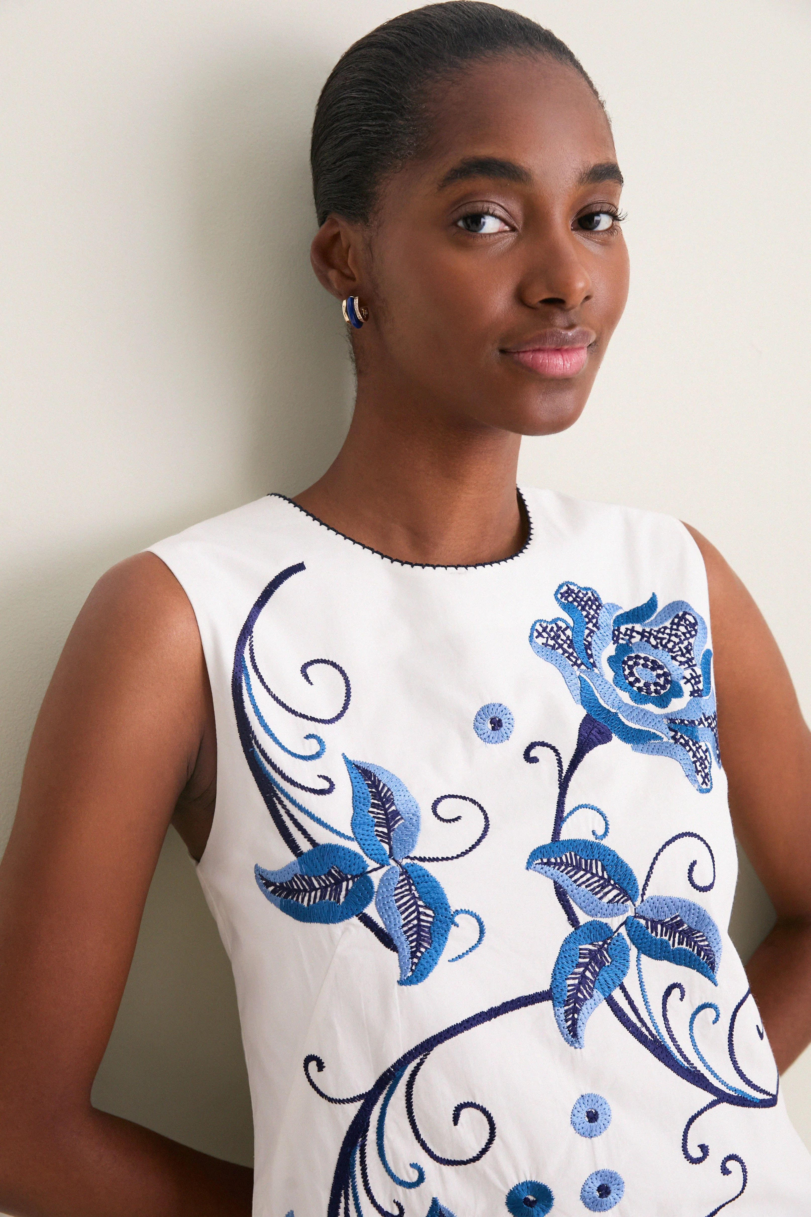 Kimber Embroidery Tiffany Mini Dress