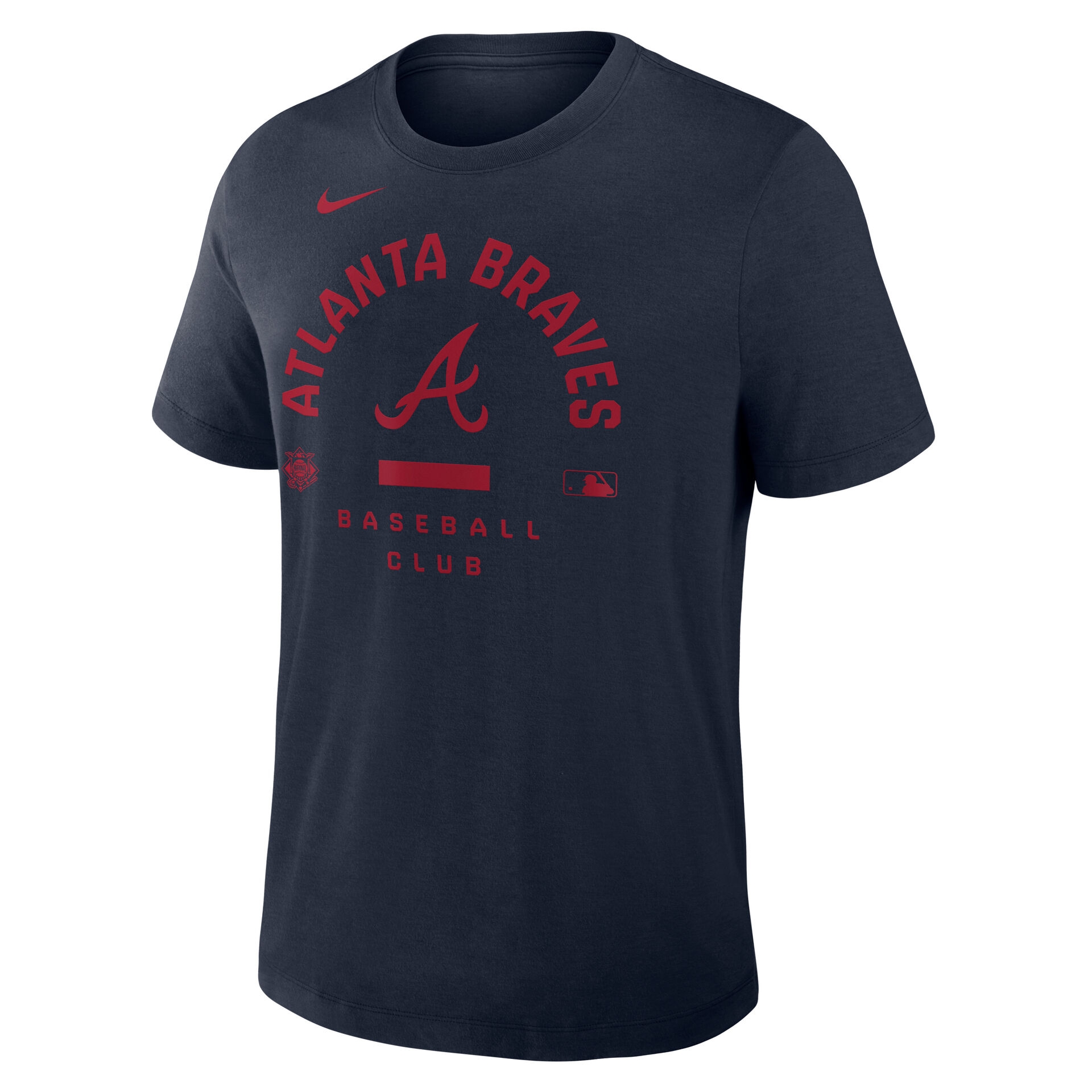 Atlanta Braves Early Work 2026 MLB Authentic Tri-Blend T-Shirt Navy