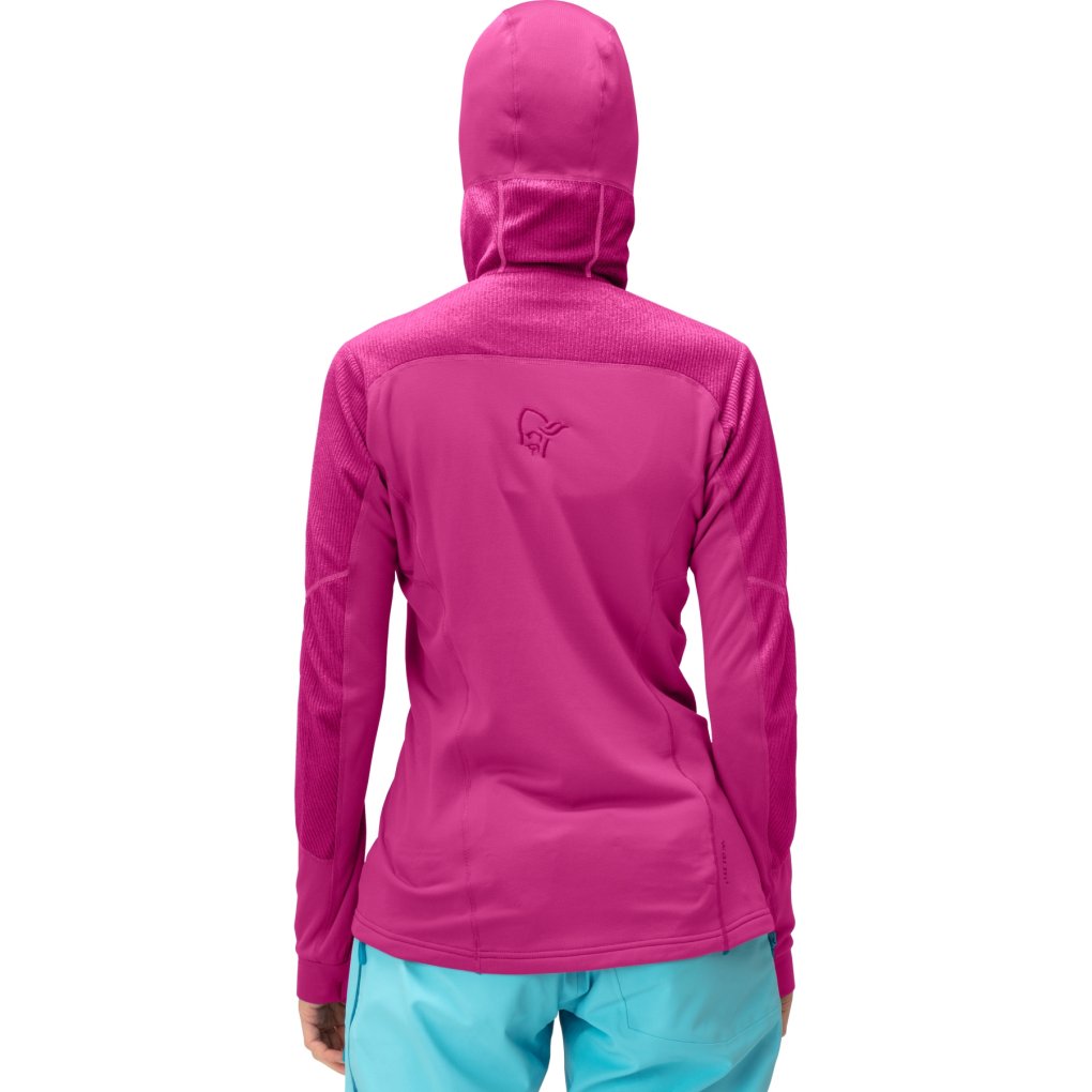 Norrona lofoten Thermal Pro Hood Pullover Women - Festival Fuchsia