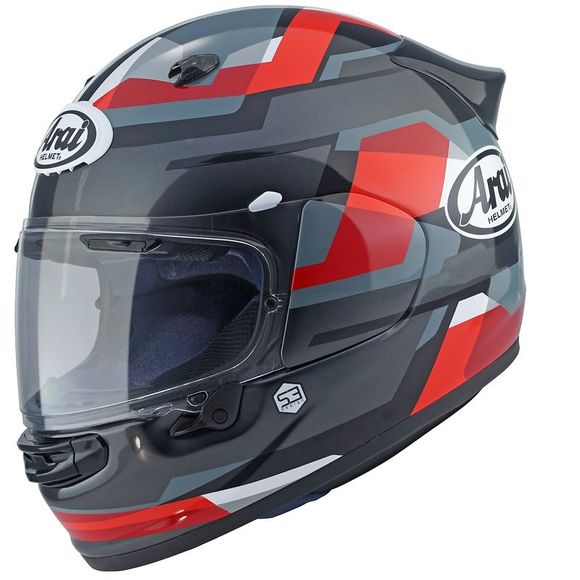 Casque intégral Arai QUANTIC - ABSTRACT - Rouge / GrisRef : AI0571-CRGBL
