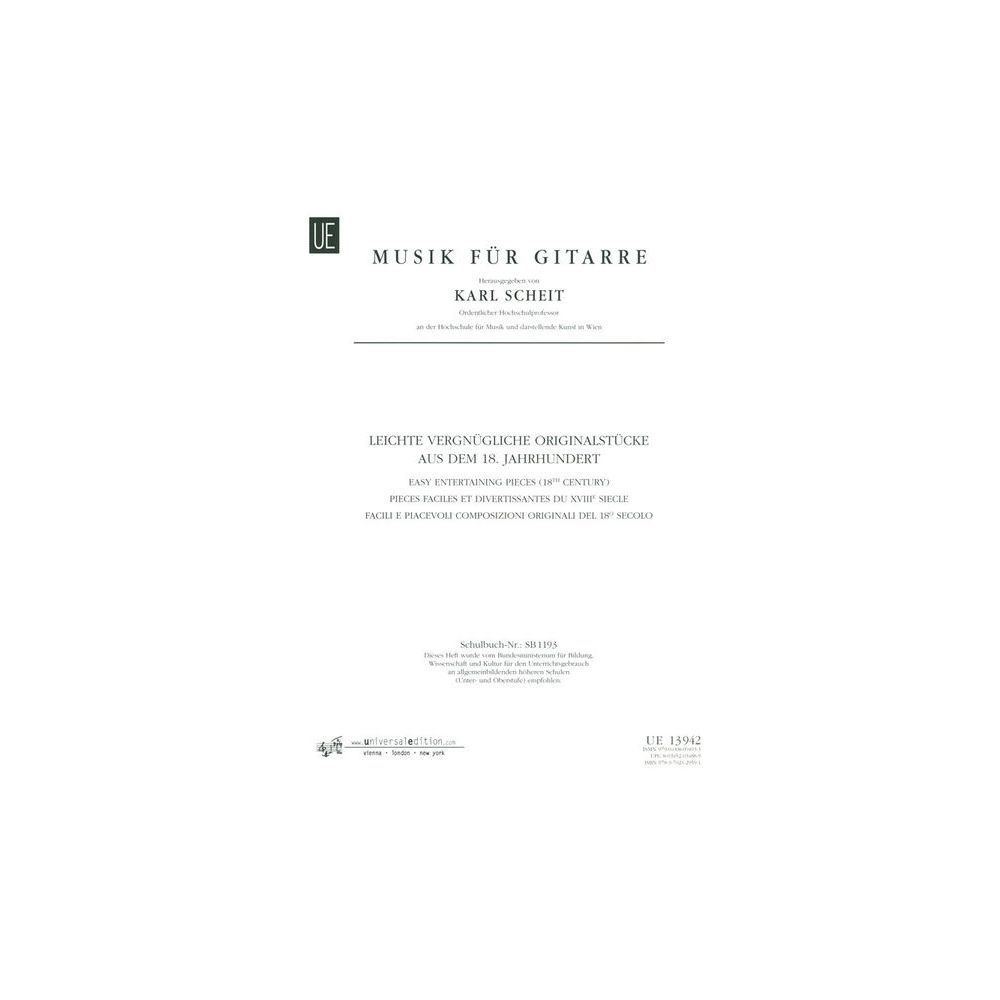 Universal Edition Originalstücke 18. Jahrhundert – Thomann Ireland