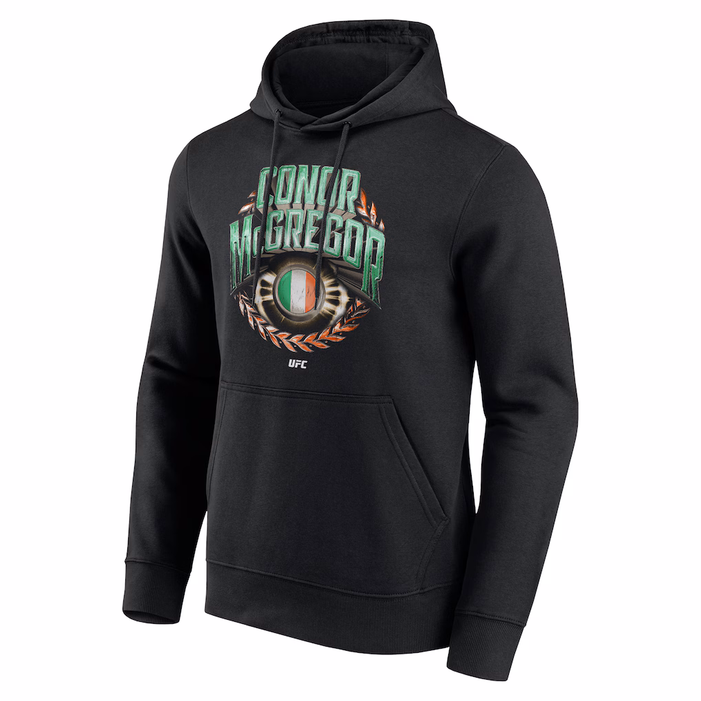 UFC Conor McGregor Flag Badge Hoodie - Black - Mens
