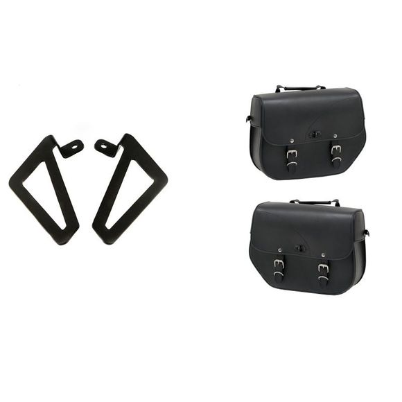 CustomAcces SANT LOUIS saddlebags WITH UNIVERSAL SUPPORT (2 x 15 liters) Universal - BlackRef: APS003N