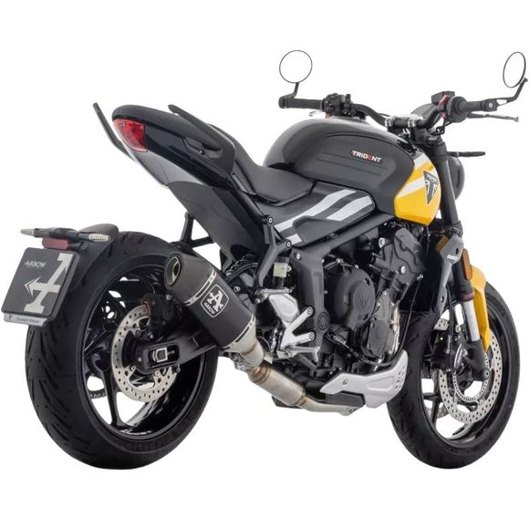 Ligne Complète Arrow Veloce Dark Racing - Collecteur Acier - Gris / NoirTRIUMPH 660 TRIDENT 660 - 2025Ref : AW0806 / 71008VAN