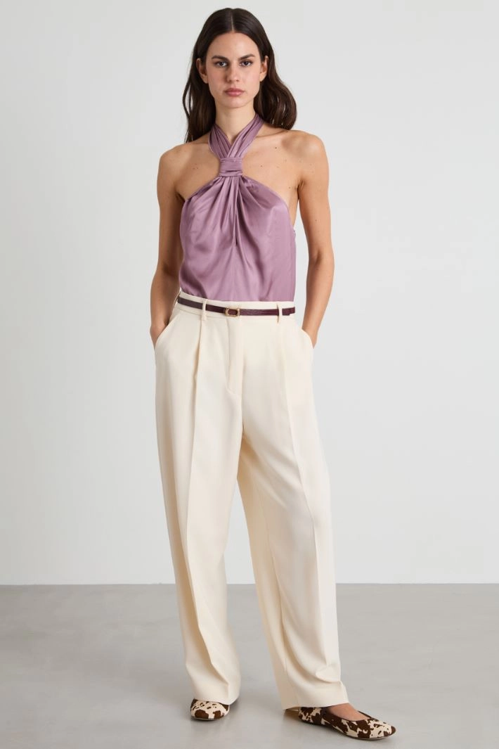 Halter neck top - MAUVE