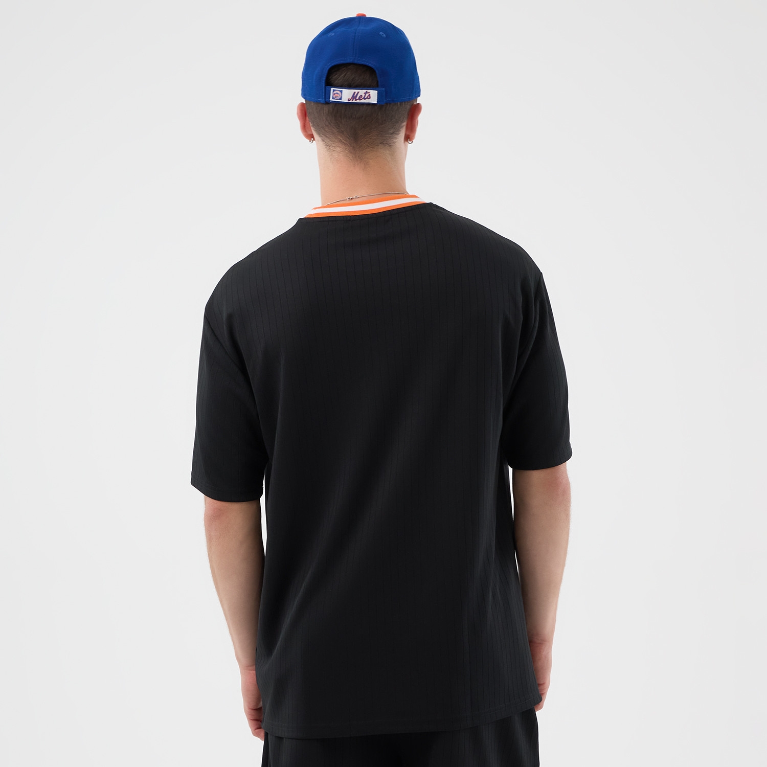 New York Mets Team Arch Oversized MLB T-Shirt Black