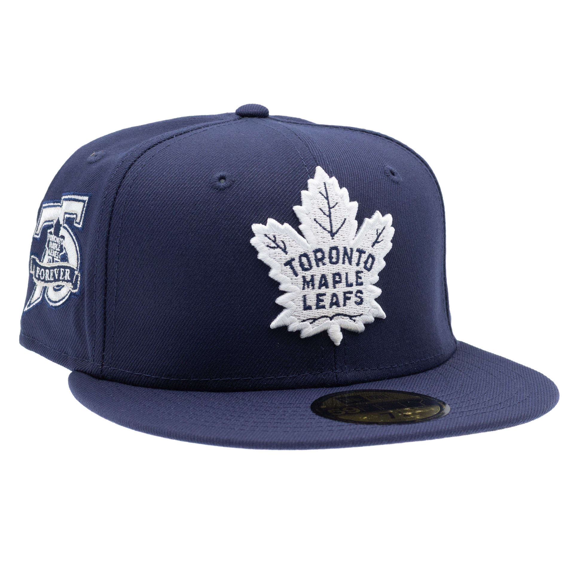 Toronto Maple Leafs 75th Anniversary 59FIFTY Fitted NHL Cap Navy