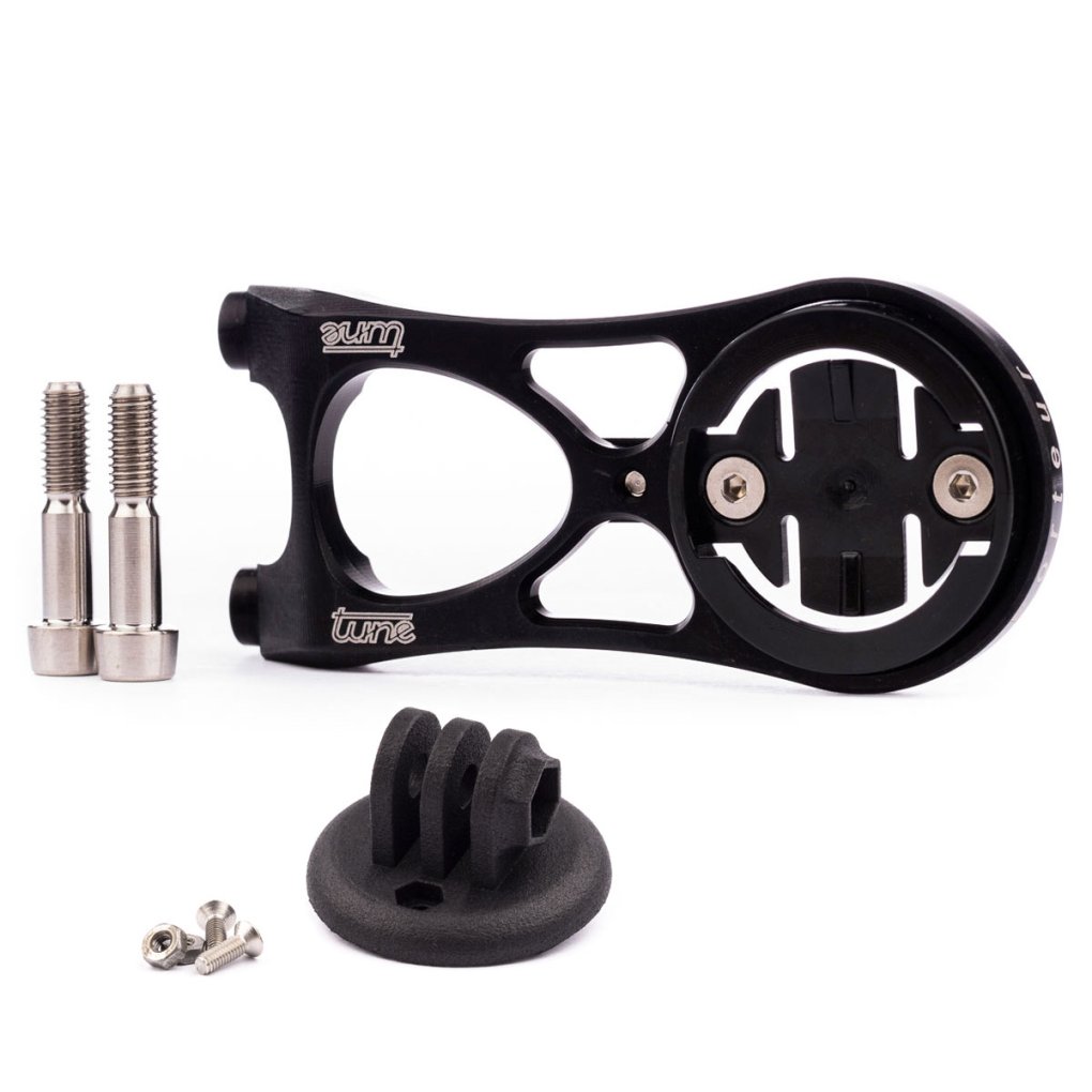 Tune Porteur Stem Mount for Garmin Cycling Computers and GoPro Adapter