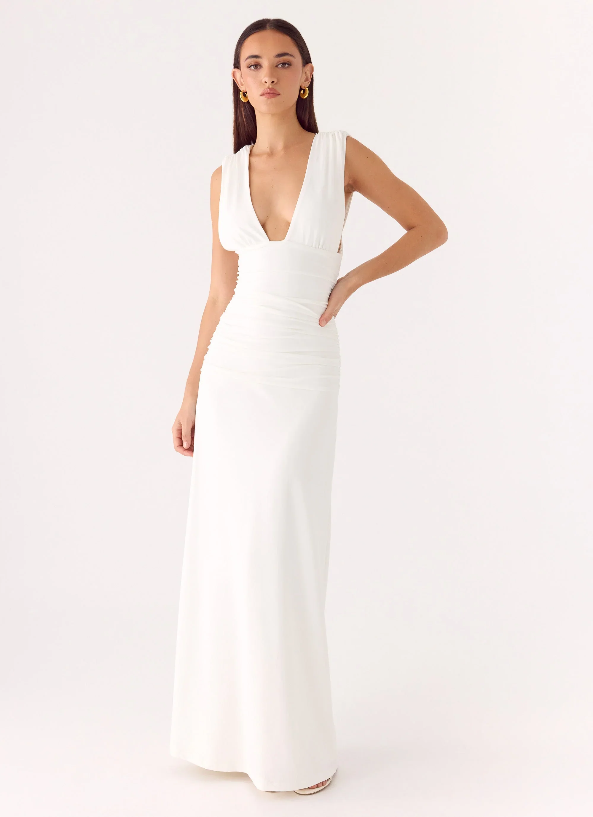 Options Maxi Dress - White