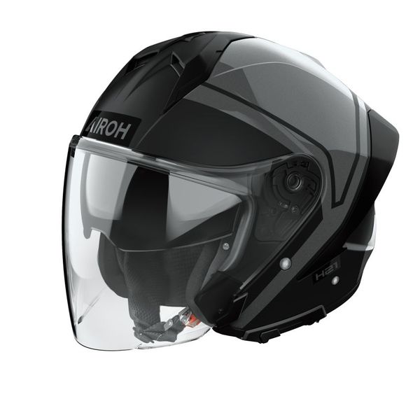 Casque jet Airoh H 21 - SQUARE - NoirRef : AR1520
