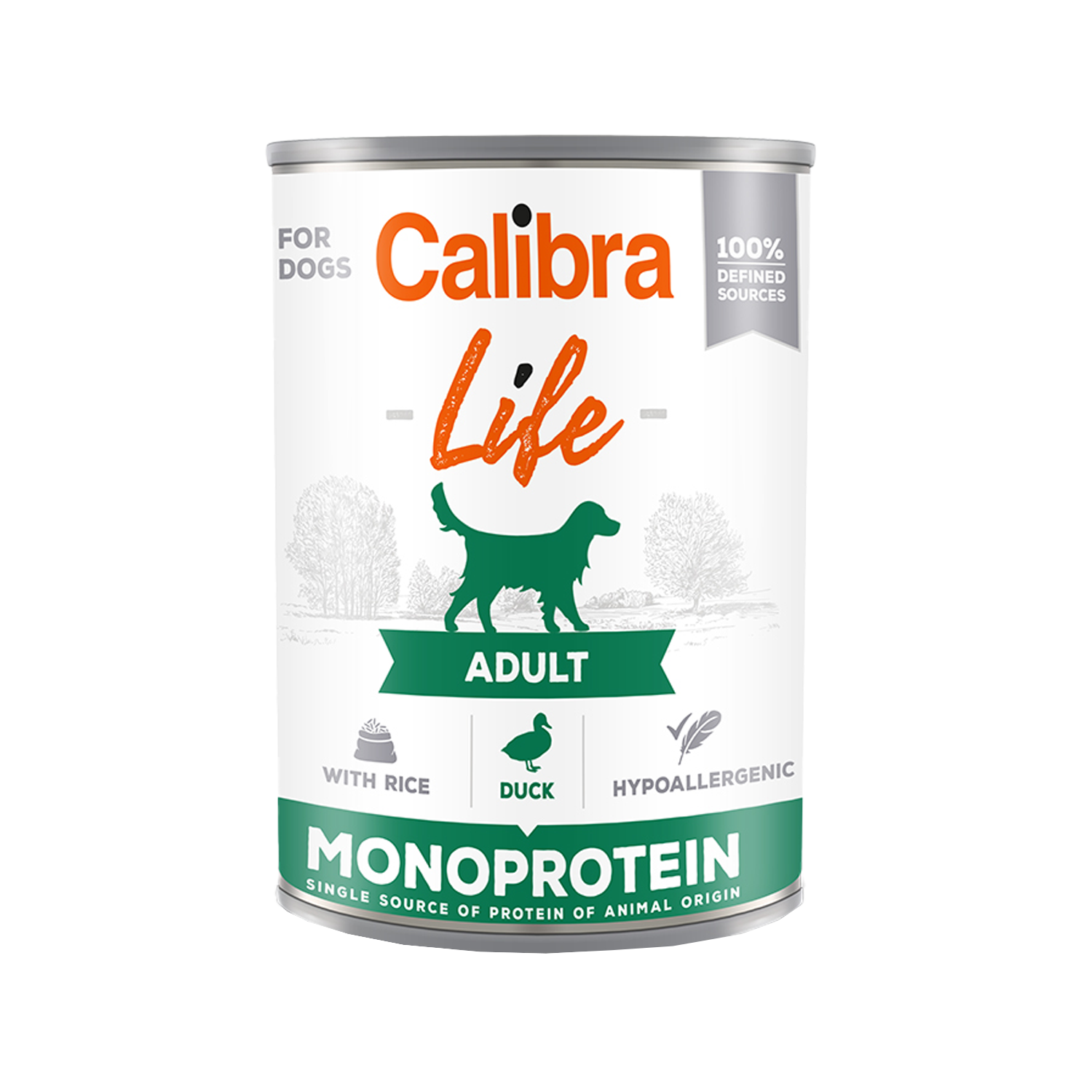 Calibra Dog Life Adult Wet Food - Duck - 6 x 400 g