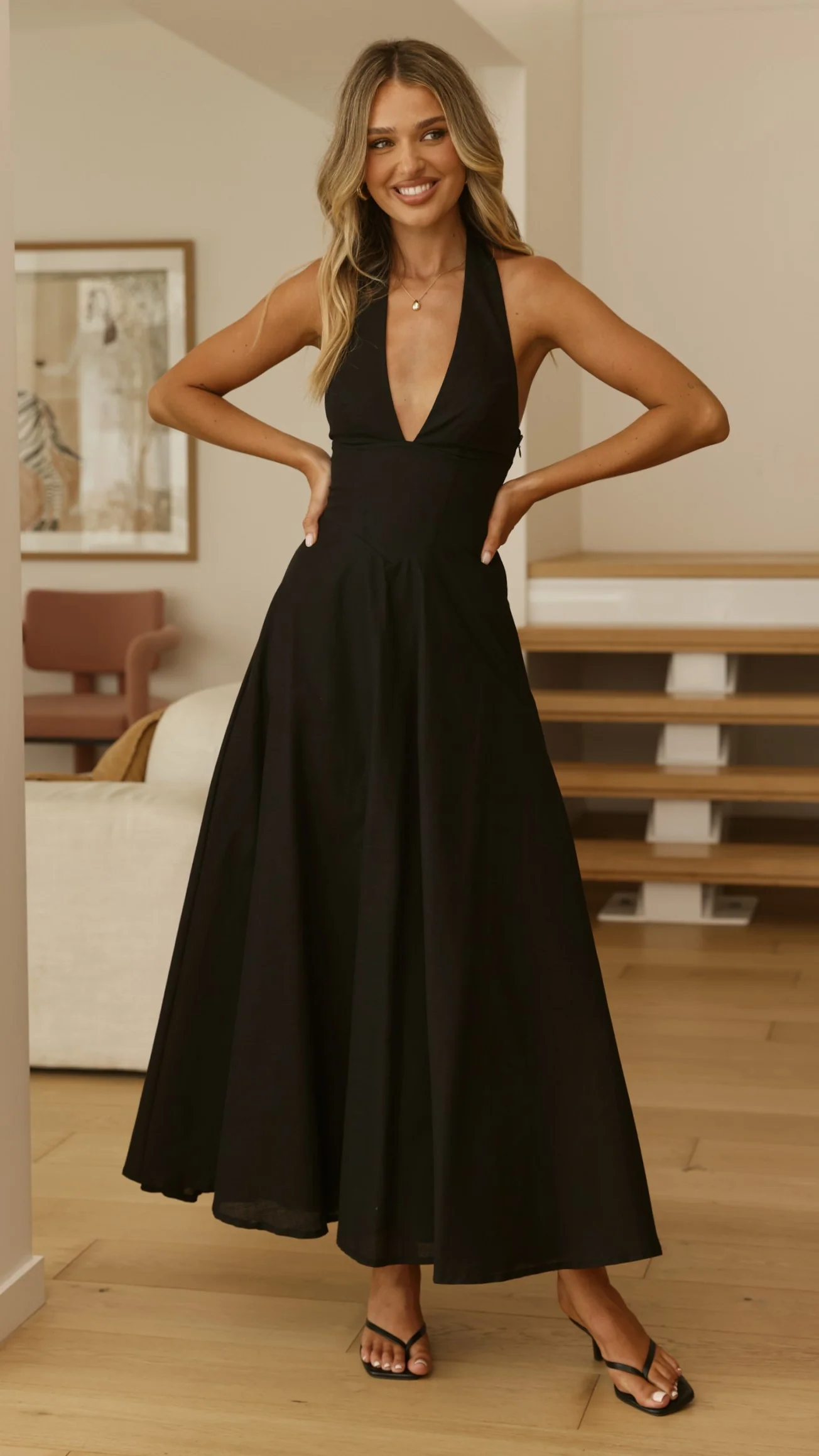 Skye Maxi Dress - Black