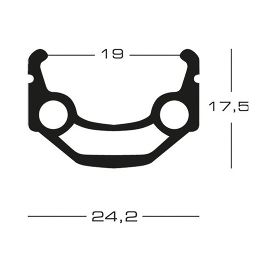 Exal MX 19 - 28 Inch Rim - 622-19 - silver