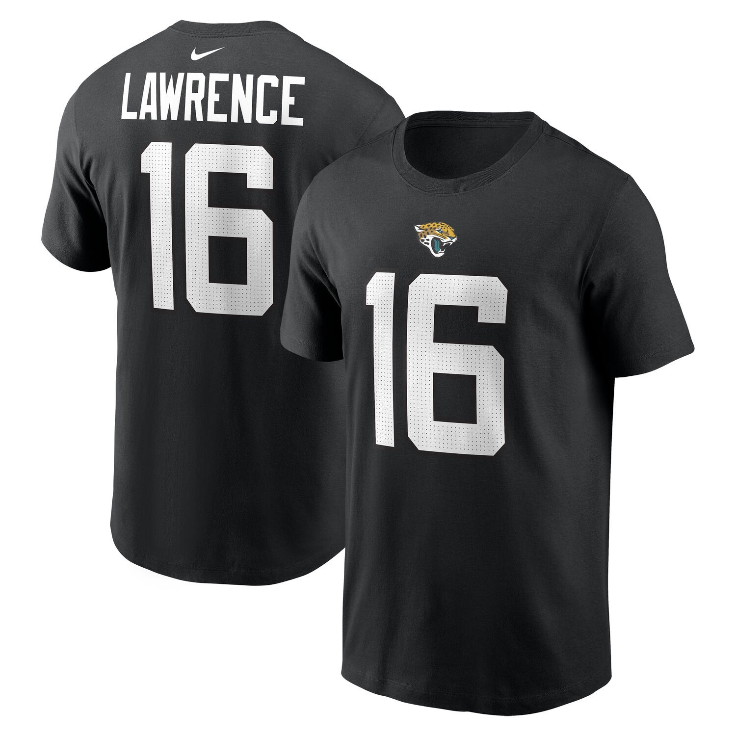 Trevor Lawrence #16 Jacksonville Jaguars Nike Player NFL T-Shirt Black