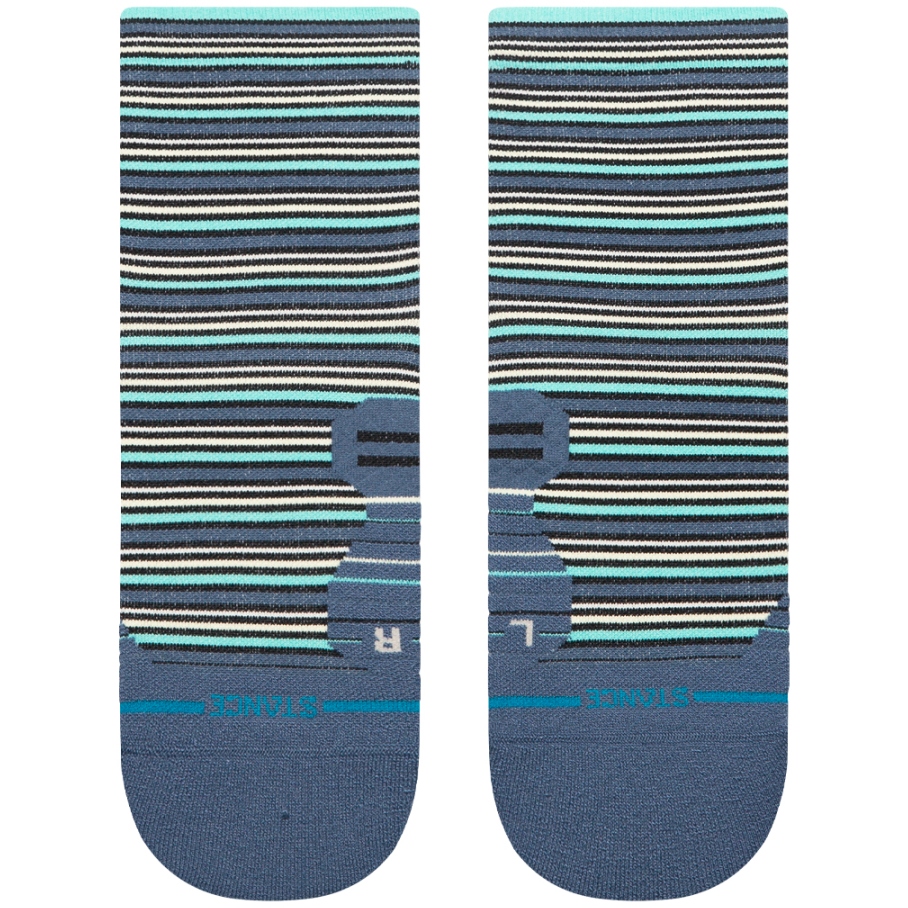 Stance Earnie Light Quarter Socks Unisex - seablue
