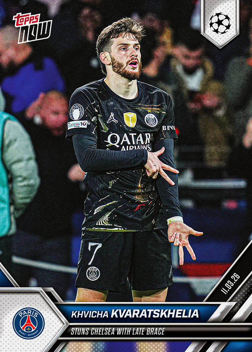 Khvicha Kvaratskhelia - 2025-26 UCL Topps NOW® - Card 105